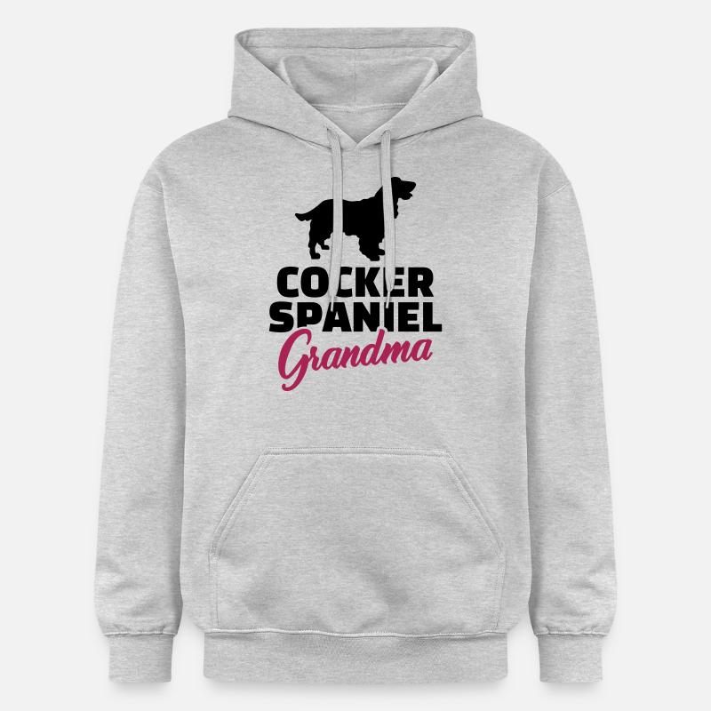 Cocker Spaniel - Sweat à capuche Softstyle® Gildan Unisexe - gris clair chiné