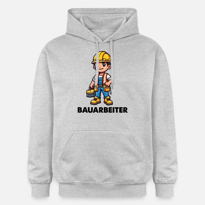 Ouvrier du bâtiment - Sweat à capuche Softstyle® Gildan Unisexe - gris clair chiné