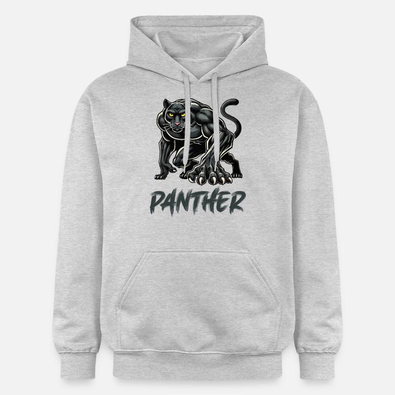 panthère - Sweat à capuche Softstyle® Gildan Unisexe - gris clair chiné