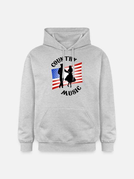 country music - Gildan Unisex Softstyle® Midweight Hoodie - light heather grey