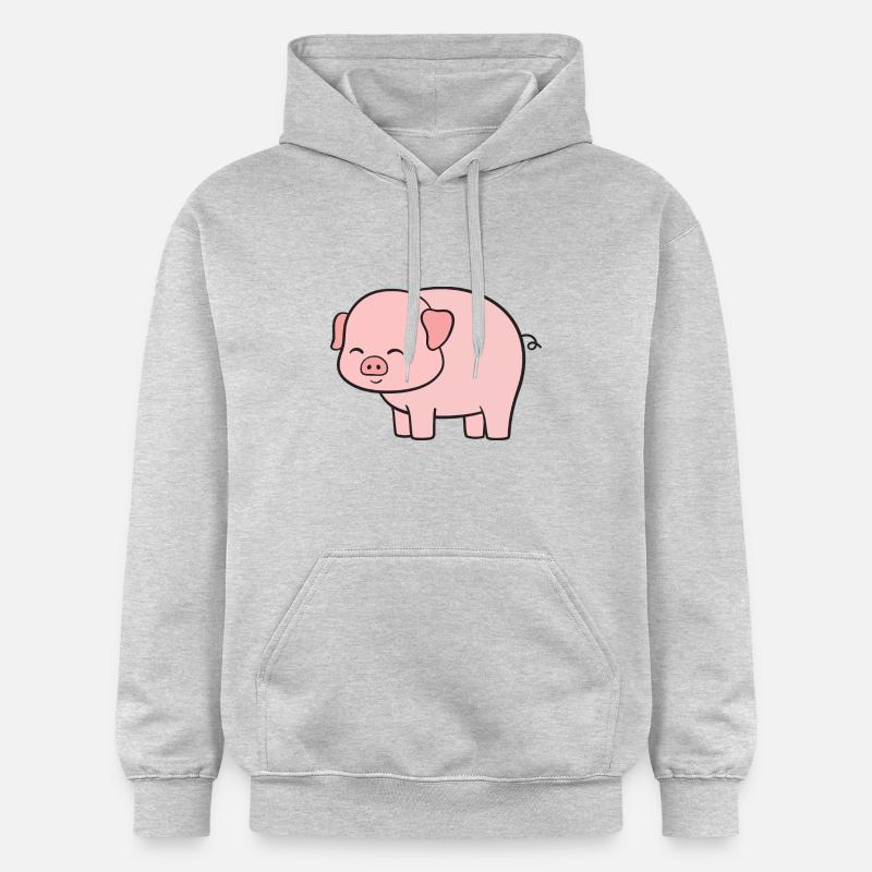 Cochons Cochons - Sweat à capuche Softstyle® Gildan Unisexe - gris clair chiné