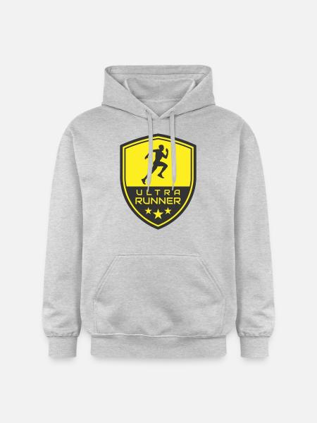 ULTRA RUNNER LOGO - Gildan Unisex Softstyle® Midweight Hoodie - light heather grey