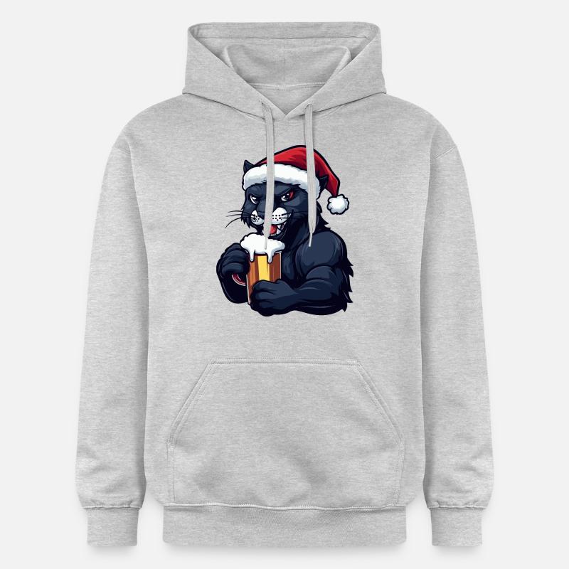 Bière de Noël Panther - Sweat à capuche Softstyle® Gildan Unisexe - gris clair chiné