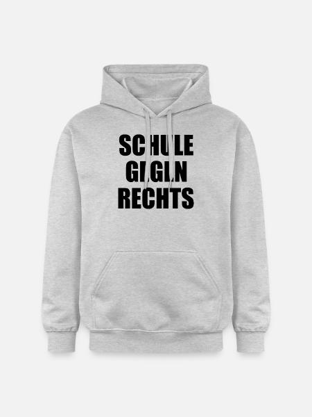 Schule gegen rechts - Gildan Unisex Softstyle® Midweight Hoodie - Hellgrau meliert