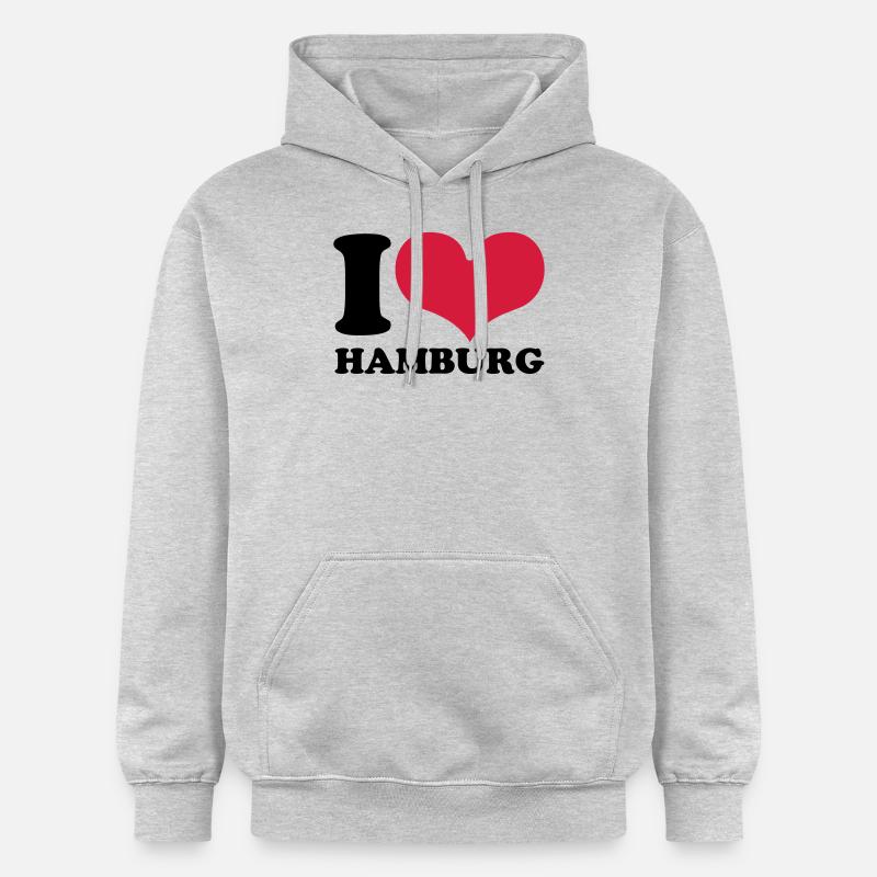 Hambourg - Sweat à capuche Softstyle® Gildan Unisexe - gris clair chiné