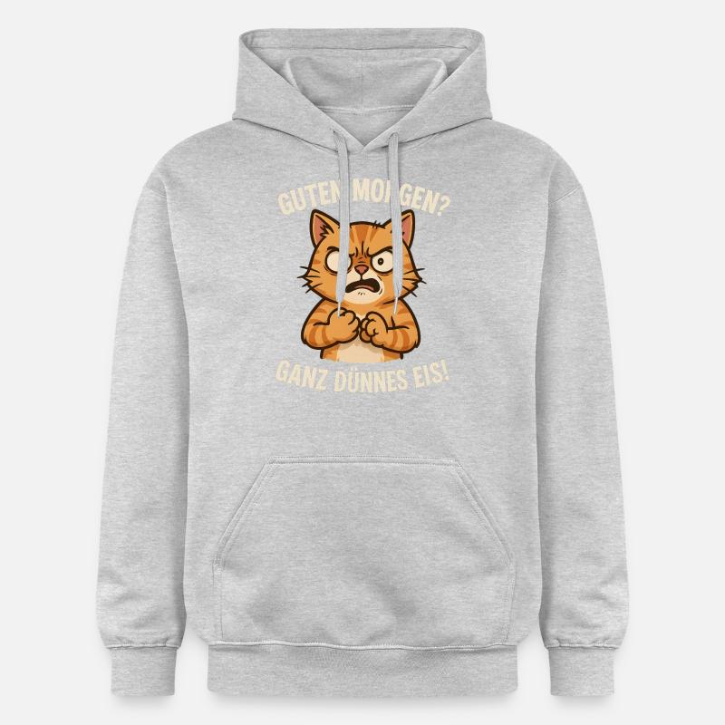 chat de glace très fin - Sweat à capuche Softstyle® Gildan Unisexe - gris clair chiné
