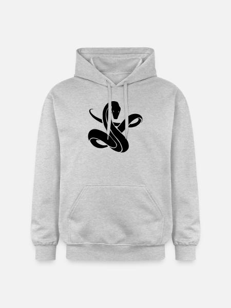 Snake - Gildan Unisex Softstyle® Midweight Hoodie - Hellgrau meliert