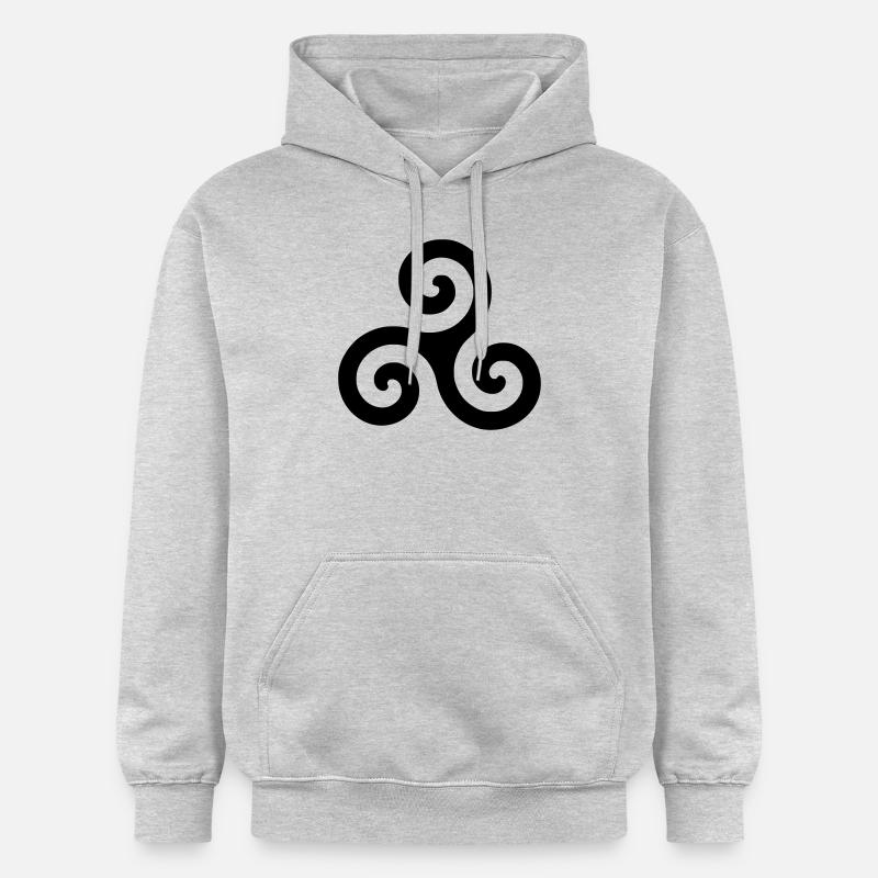 Triskele - Sweat à capuche Softstyle® Gildan Unisexe - gris clair chiné