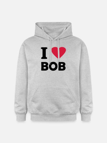 bob - Gildan Unisex Softstyle® Midweight Hoodie - Hellgrau meliert