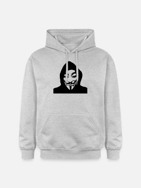 ANONYMOUS - Gildan Unisex Softstyle® Midweight Hoodie - Hellgrau meliert