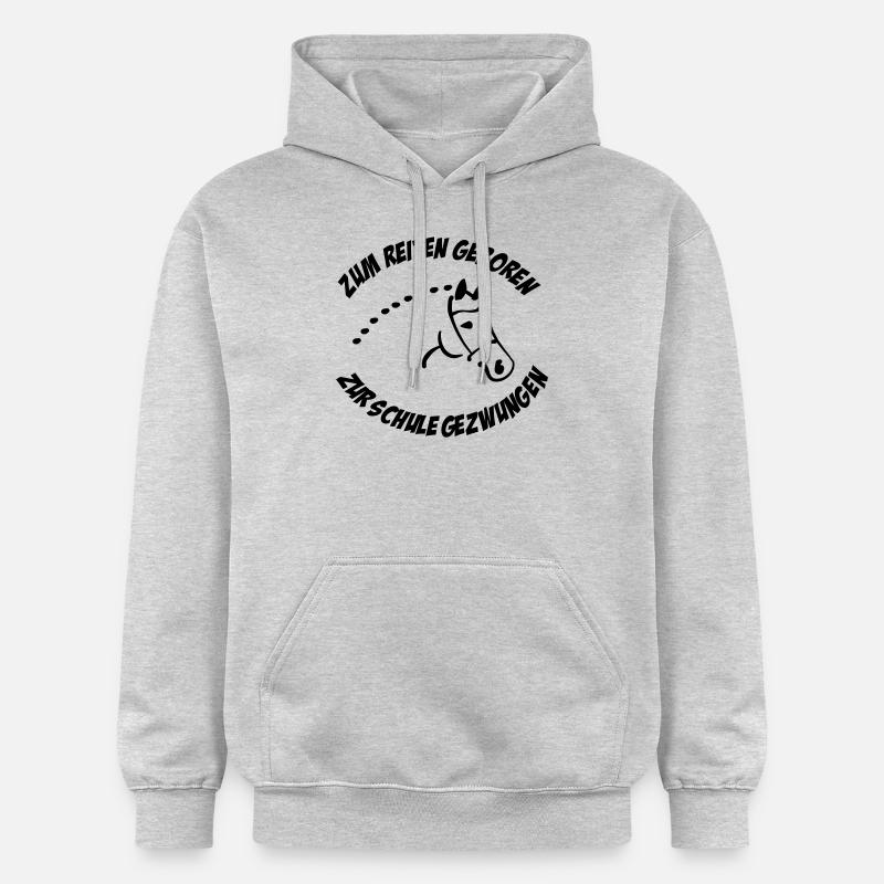 monter à cheval - Sweat à capuche Softstyle® Gildan Unisexe - gris clair chiné