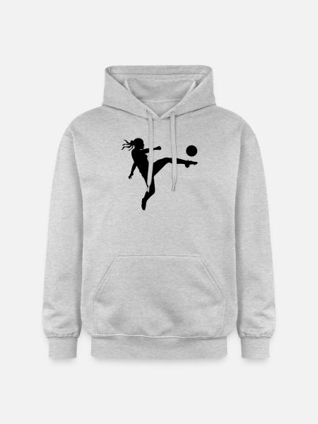 Soccer female eu - Gildan Unisex Softstyle® Midweight Hoodie - light heather grey