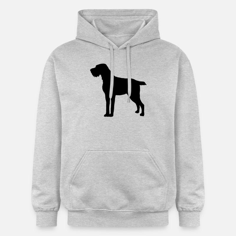 Wirehaired allemand - Sweat à capuche Softstyle® Gildan Unisexe - gris clair chiné