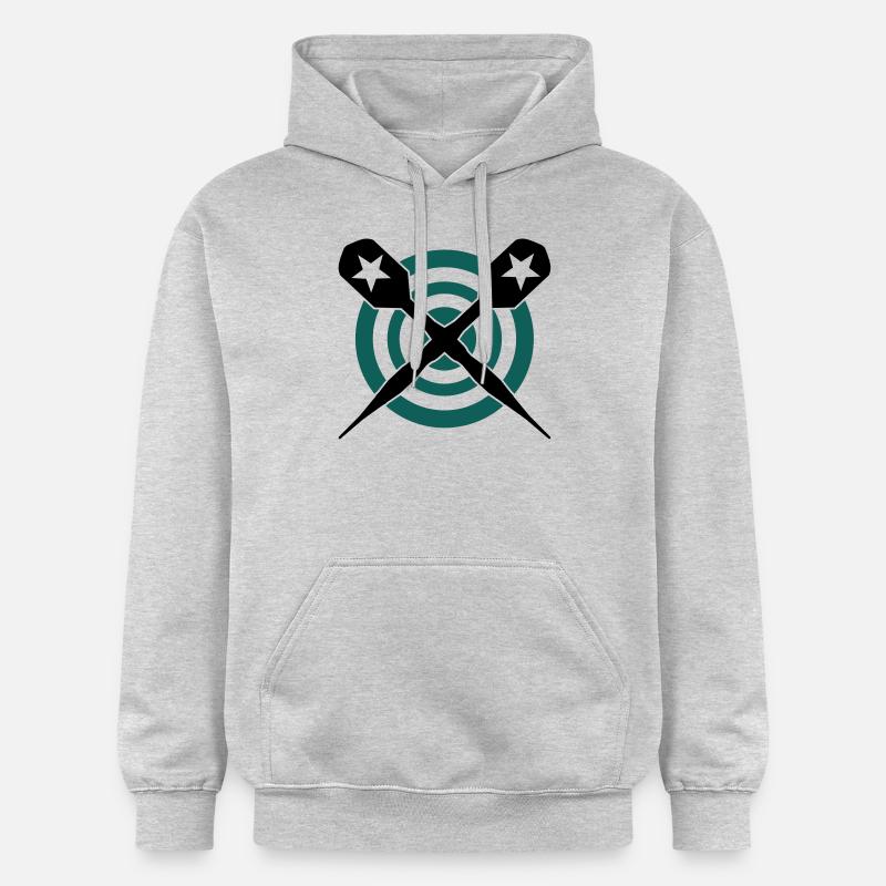 fléchette - Sweat à capuche Softstyle® Gildan Unisexe - gris clair chiné