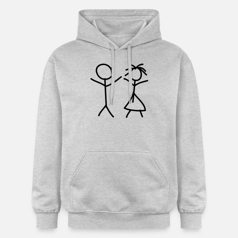 Mom And Dad - Sweat à capuche Softstyle® Gildan Unisexe - gris clair chiné