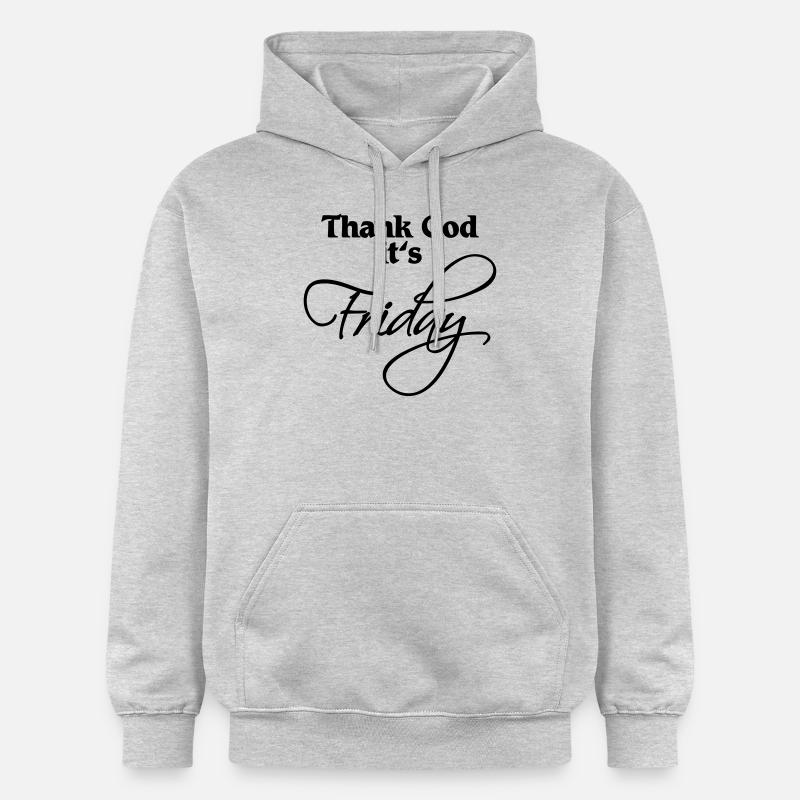 Thank God it's Friday - Sweat à capuche Softstyle® Gildan Unisexe - gris clair chiné