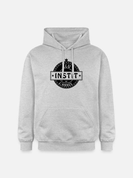 elu instit instituteur institutrice - Sweat à capuche Softstyle® Gildan Unisexe - gris clair chiné