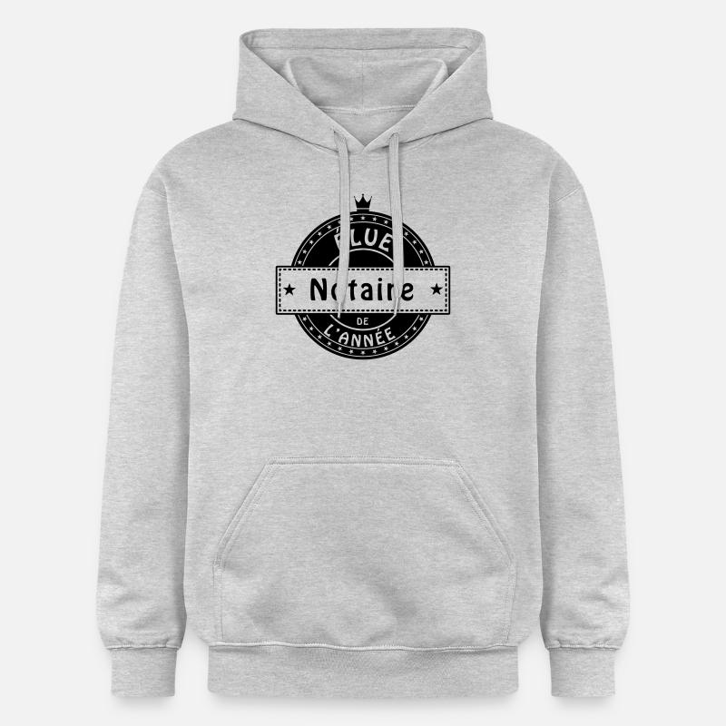 elue notaire - Sweat à capuche Softstyle® Gildan Unisexe - gris clair chiné