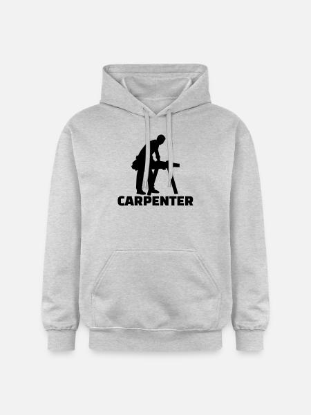 Charpentier - Sweat à capuche Softstyle® Gildan Unisexe - gris clair chiné