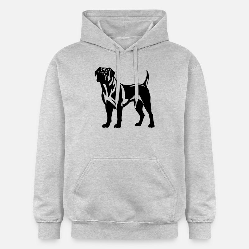 Chien Bullmastiff - Sweat à capuche Softstyle® Gildan Unisexe - gris clair chiné