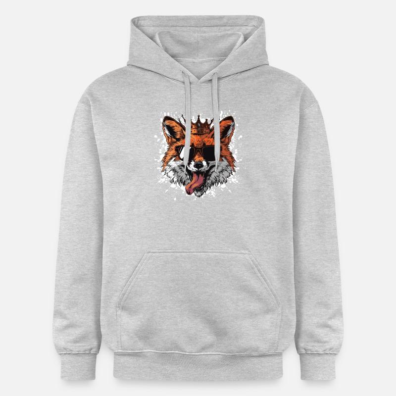 Bande dessinée Fox - Sweat à capuche Softstyle® Gildan Unisexe - gris clair chiné