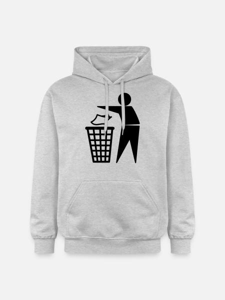 Mülleimer - Gildan Unisex Softstyle® Midweight Hoodie - Hellgrau meliert