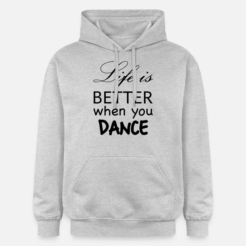 life better dance - Sweat à capuche Softstyle® Gildan Unisexe - gris clair chiné