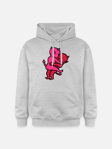 devil-sex ... of wicki_de - Gildan Unisex Softstyle® Midweight Hoodie - light heather grey