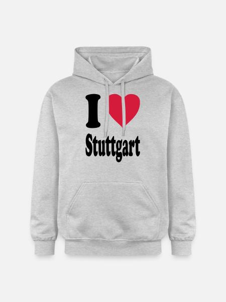 I love Stuttgart - Gildan Unisex Softstyle® Midweight Hoodie - light heather grey