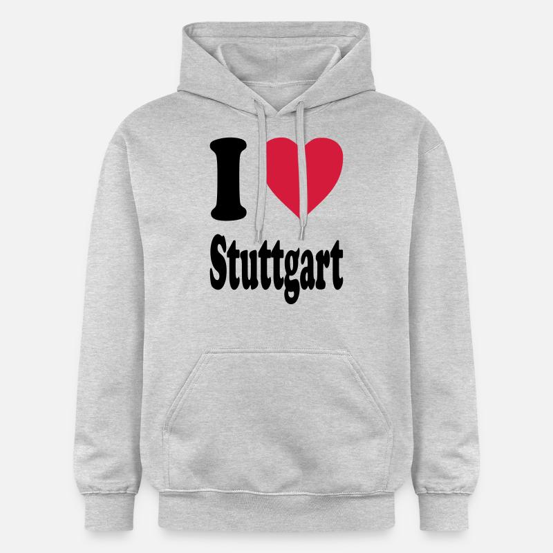 J'adore Stuttgart - Sweat à capuche Softstyle® Gildan Unisexe - gris clair chiné