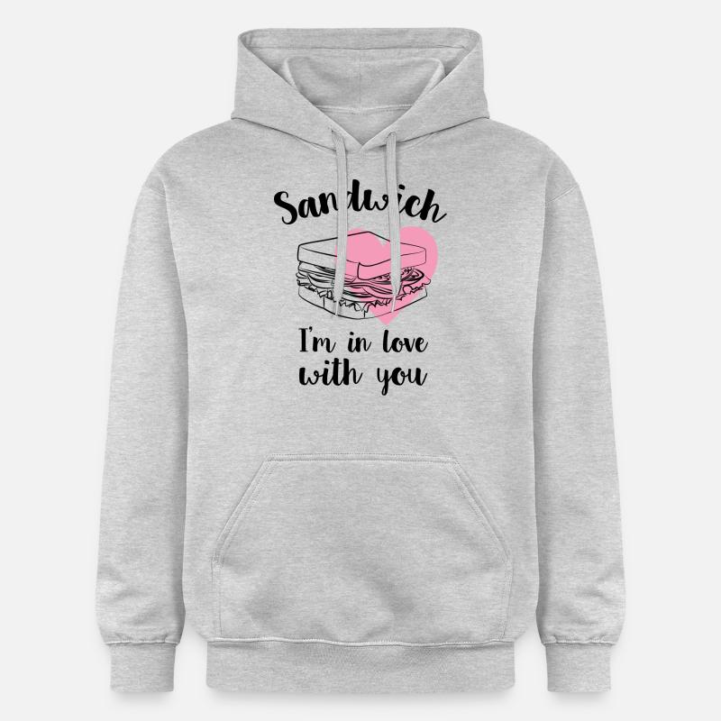 Sandwich - Sweat à capuche Softstyle® Gildan Unisexe - gris clair chiné