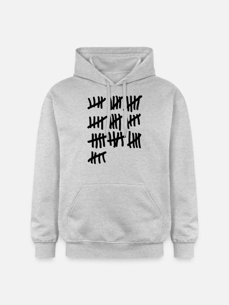 Cinquante décompte - Sweat à capuche Softstyle® Gildan Unisexe - gris clair chiné