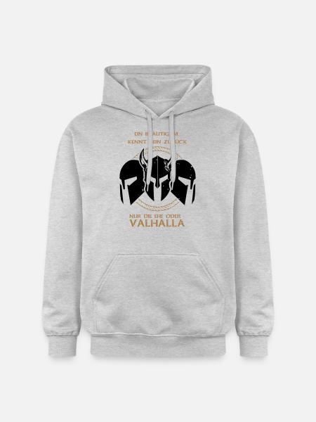 Valhalla Junggesellenabschied - Gildan Unisex Softstyle® Midweight Hoodie - Hellgrau meliert
