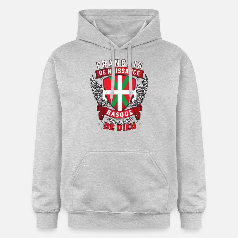 Basque Grâce de Dieu - Sweat à capuche Softstyle® Gildan Unisexe - gris clair chiné