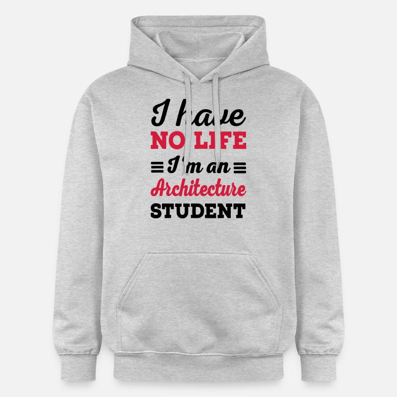 Architecture - Sweat à capuche Softstyle® Gildan Unisexe - gris clair chiné