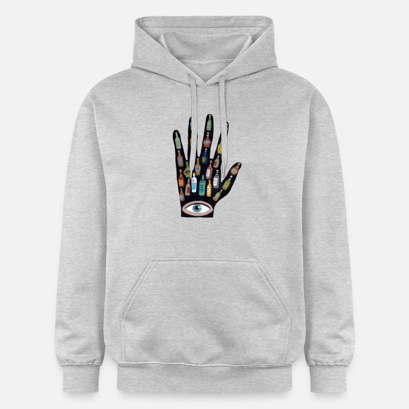 Une autre main - Sweat à capuche Softstyle® Gildan Unisexe - gris clair chiné