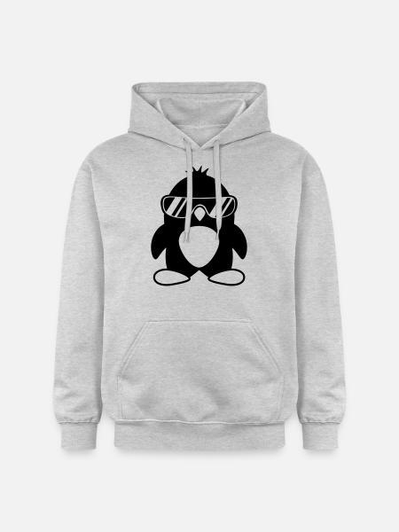 Cool Penguin - Gildan Unisex Softstyle® Midweight Hoodie - light heather grey