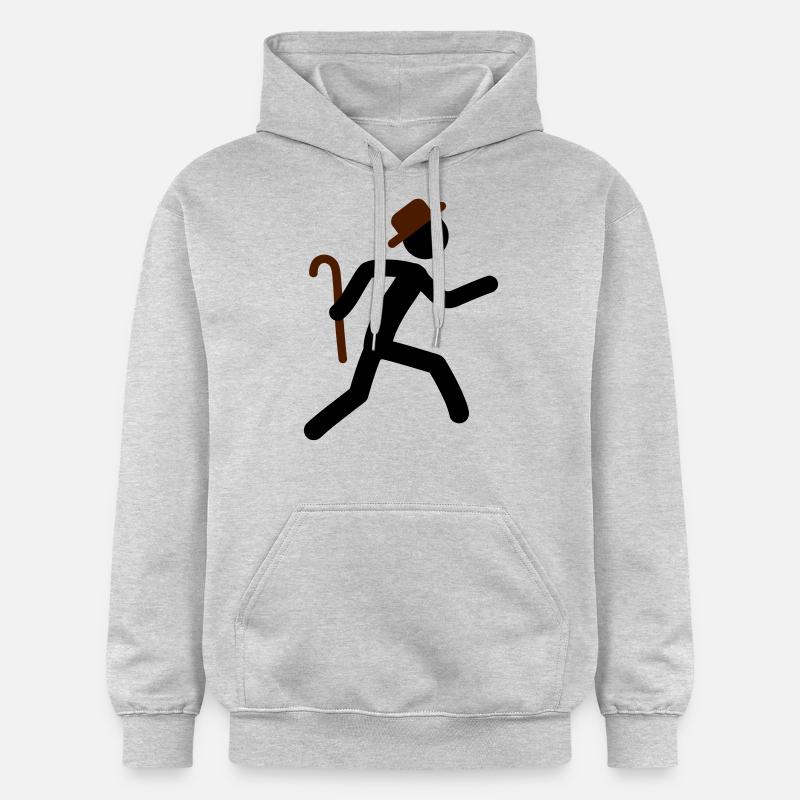 Fast Old Man - Sweat à capuche Softstyle® Gildan Unisexe - gris clair chiné