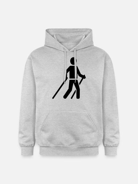 Nordic Walking - Gildan Unisex Softstyle® Midweight Hoodie - light heather grey