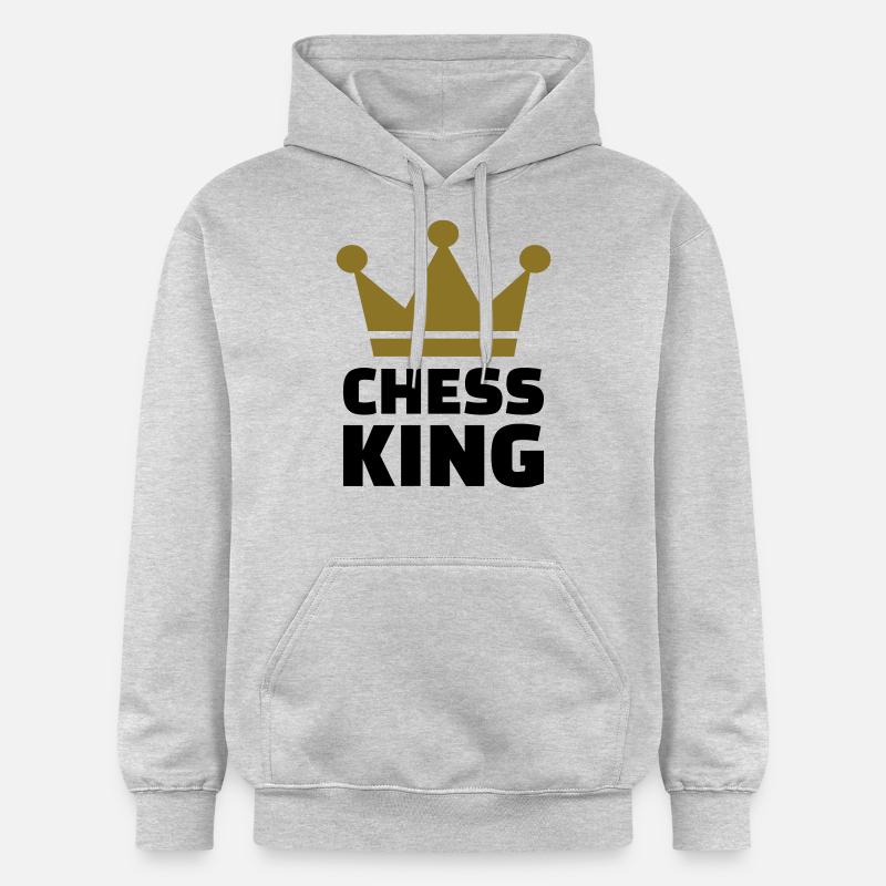 Schach - Gildan Unisex Softstyle® Midweight Hoodie - Hellgrau meliert