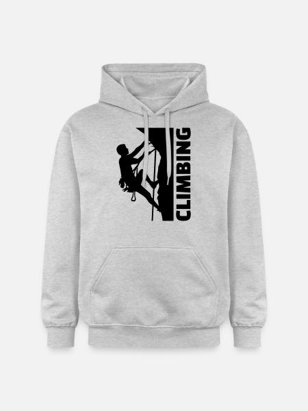 Climbing - Sweat à capuche Softstyle® Gildan Unisexe - gris clair chiné