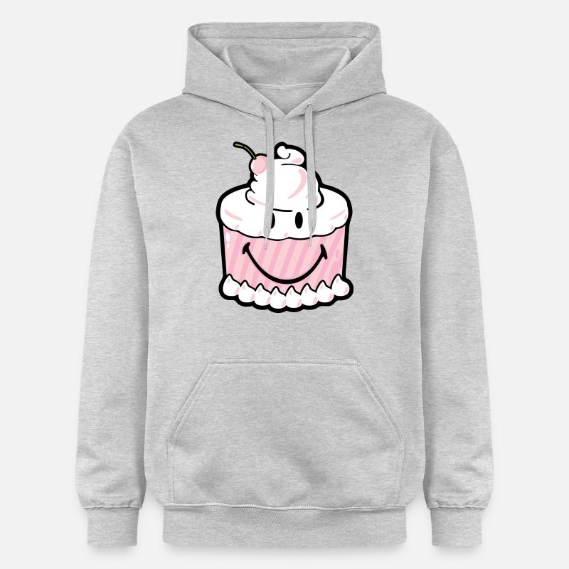 Smiley Cake - Sweat à capuche Softstyle® Gildan Unisexe - gris clair chiné