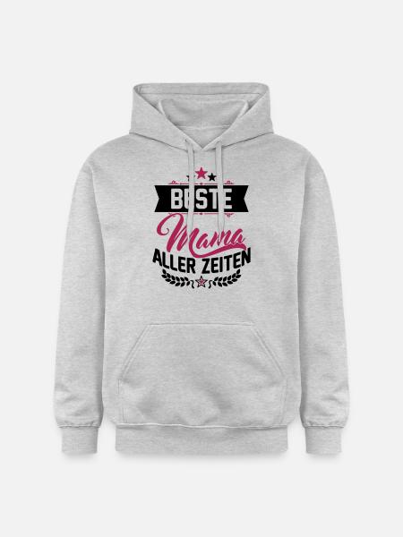 Beste Mama aller Zeiten - Gildan Unisex Softstyle® Midweight Hoodie - Hellgrau meliert