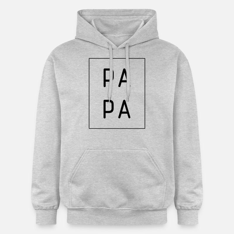 père - Sweat à capuche Softstyle® Gildan Unisexe - gris clair chiné