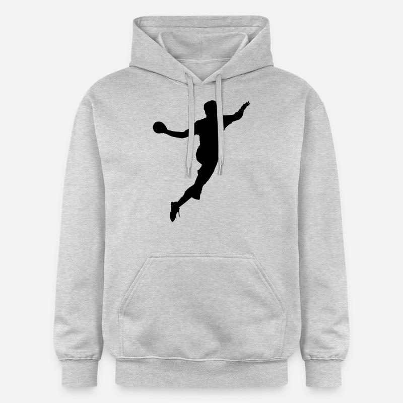 handballeur - Sweat à capuche Softstyle® Gildan Unisexe - gris clair chiné