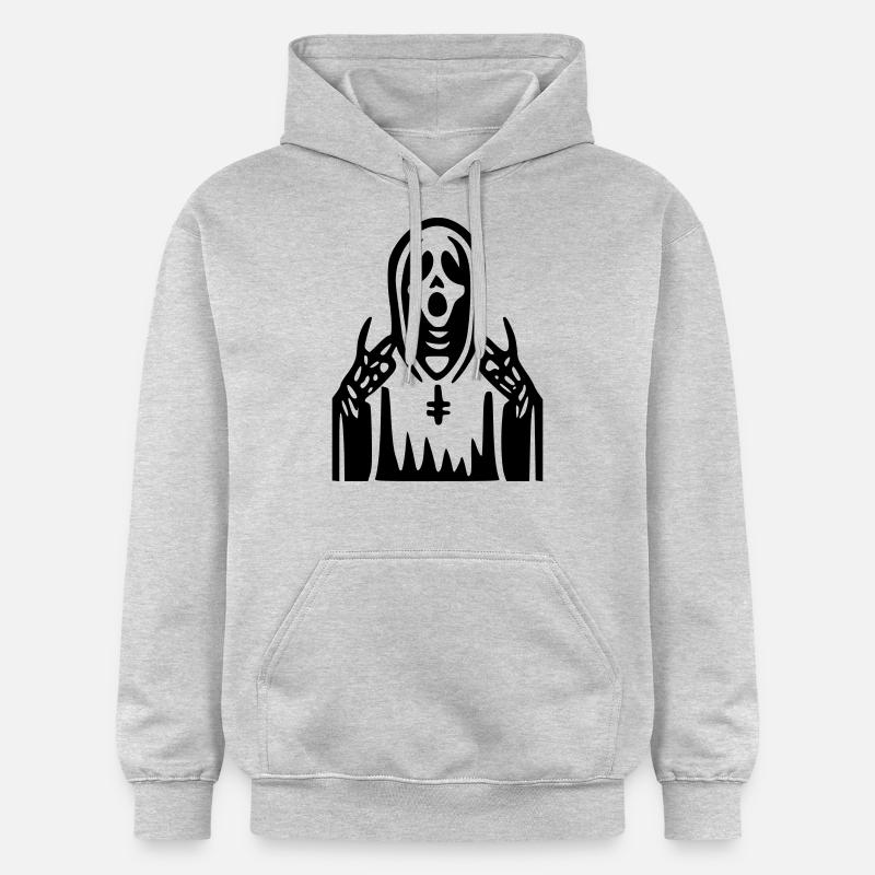 Prêtre Scream - Sweat à capuche Softstyle® Gildan Unisexe - gris clair chiné