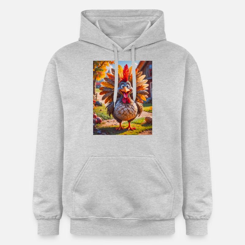 des oiseaux super mignons autour du monde – Turquie - Sweat à capuche Softstyle® Gildan Unisexe - gris clair chiné