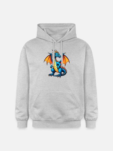Blauer Dragon - Gildan Unisex Softstyle® Midweight Hoodie - Hellgrau meliert