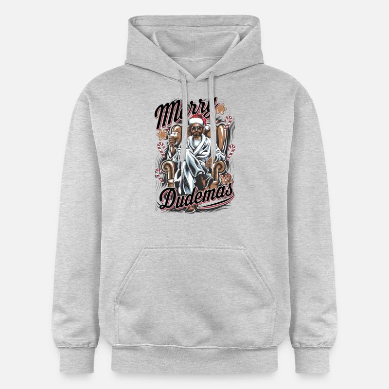 Lebowski Joyeux Dudemas ! - Sweat à capuche Softstyle® Gildan Unisexe - gris clair chiné