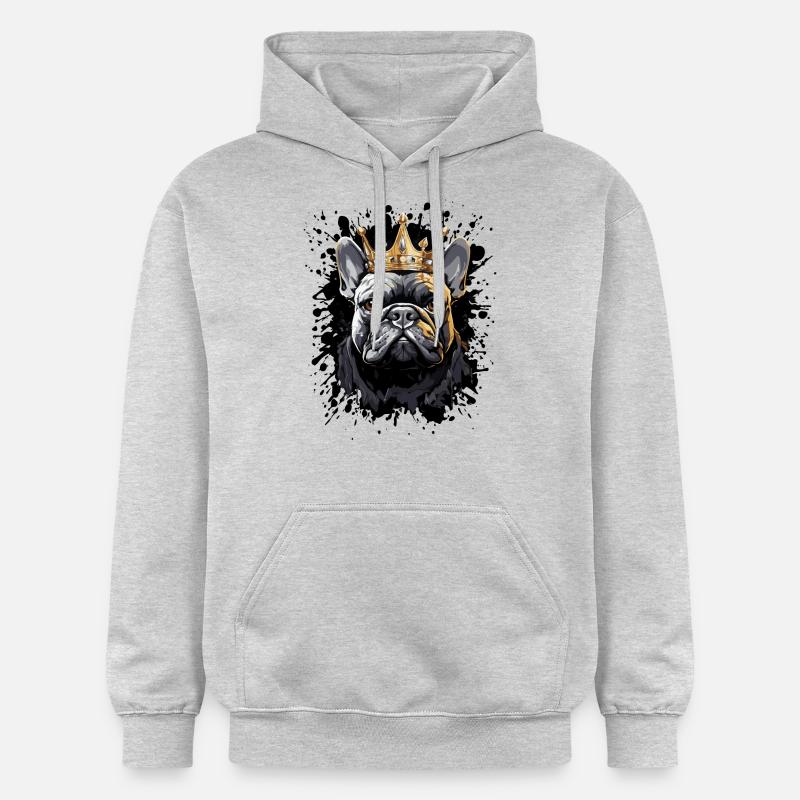 Chien Chien Animal - Sweat à capuche Softstyle® Gildan Unisexe - gris clair chiné